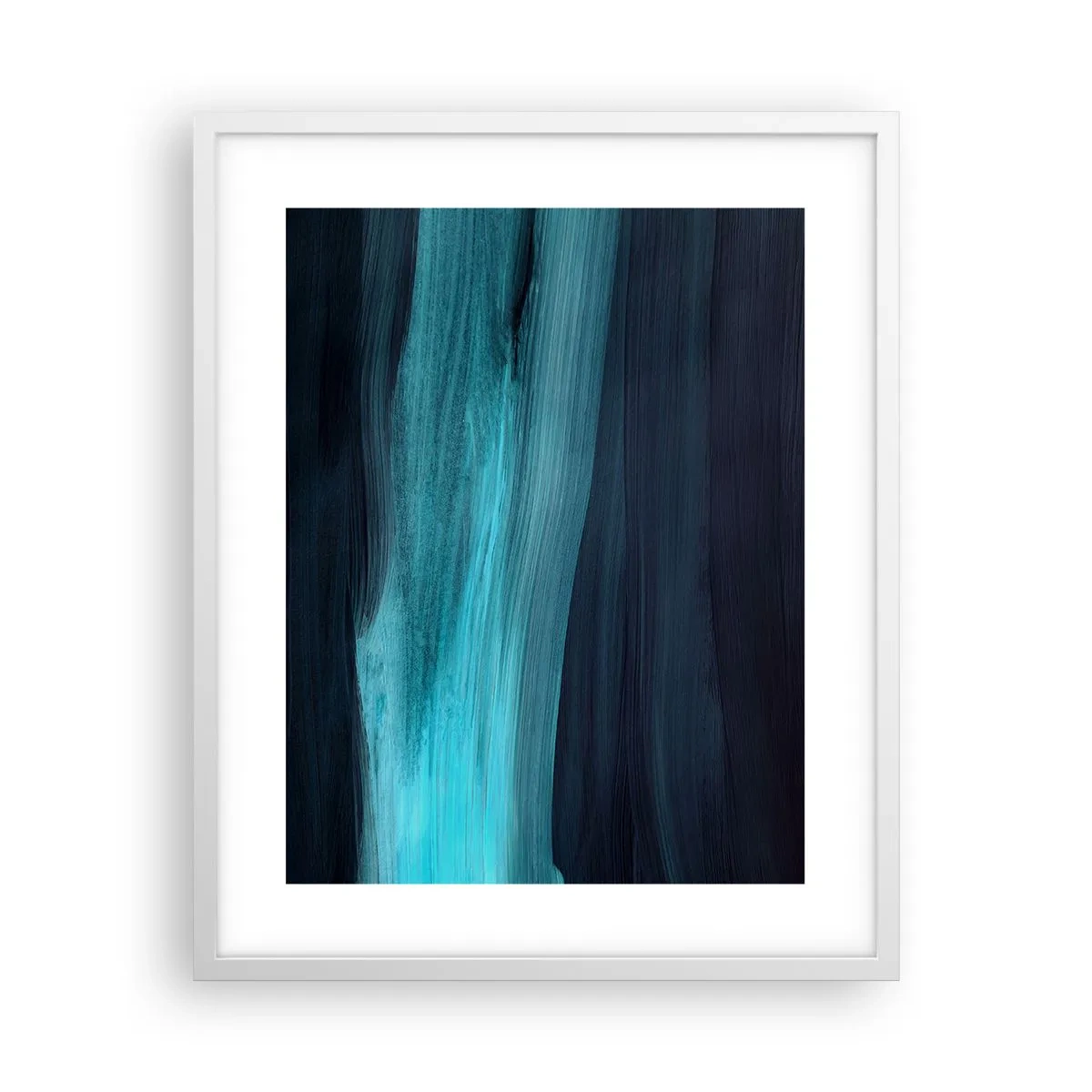 Poster in white frmae - Swim with the Flow - 40x50 cm