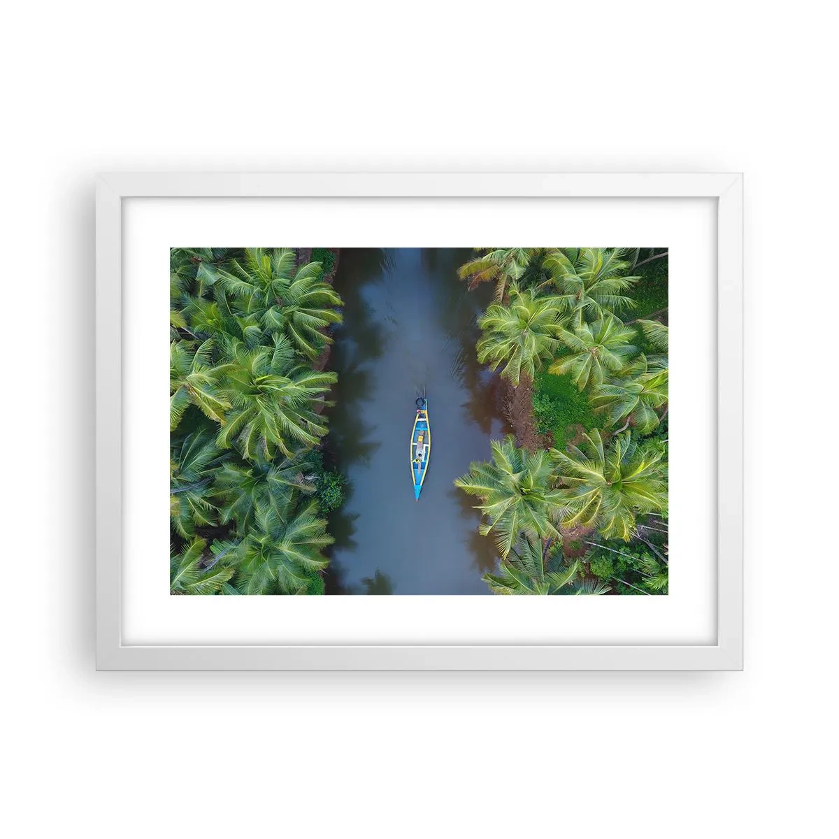 Poster in white frmae - On Tropical Trail - 40x30 cm