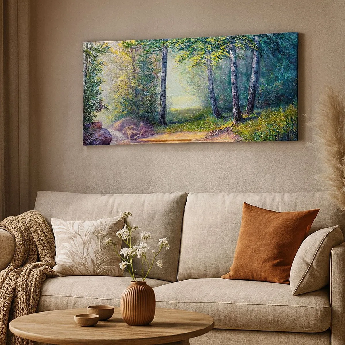 Canvas picture - Idyllic Scenery - 100x40 cm