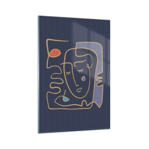 Glass picture - Deeply In Thoughts - 80x120 cm