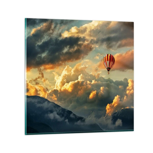 Glass picture - I Like Flying - 60x60 cm