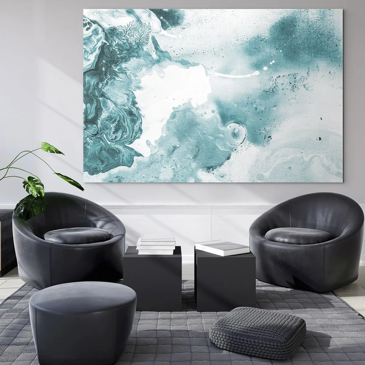 Glass picture - Lakes of Blue - 100x70 cm