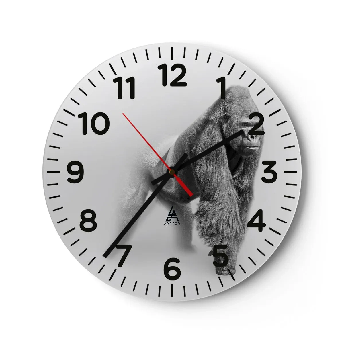 Wall clock - Clock on glass - Certain of Its Strength - 40x40 cm