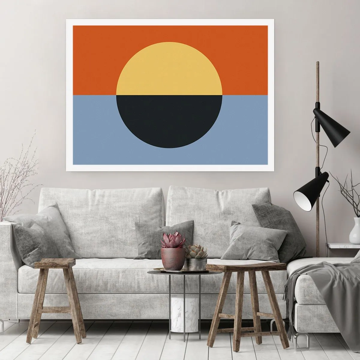 Poster - Composition of Warm and Cool - 40x30 cm