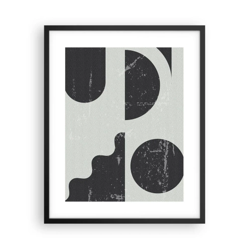 Poster in black frame - Composition Above and Under - 40x50 cm