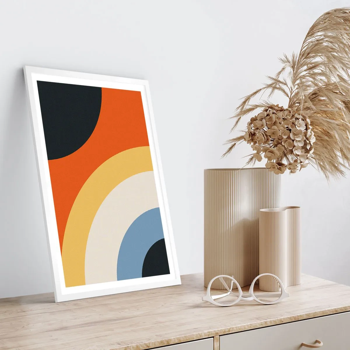 Poster in white frmae - Towards Each Other - 30x40 cm