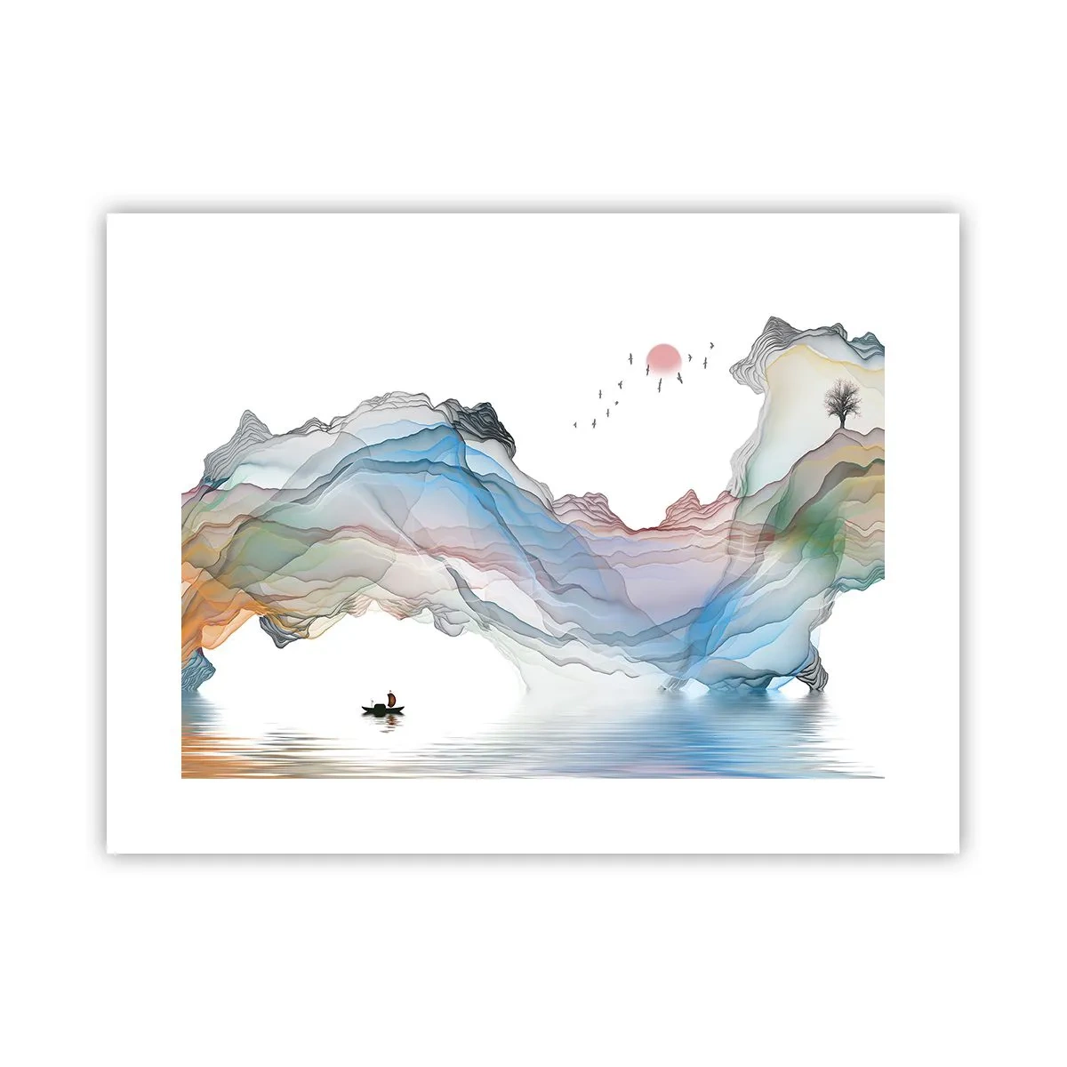 Poster - Towards Crystal Mountains - 40x30 cm