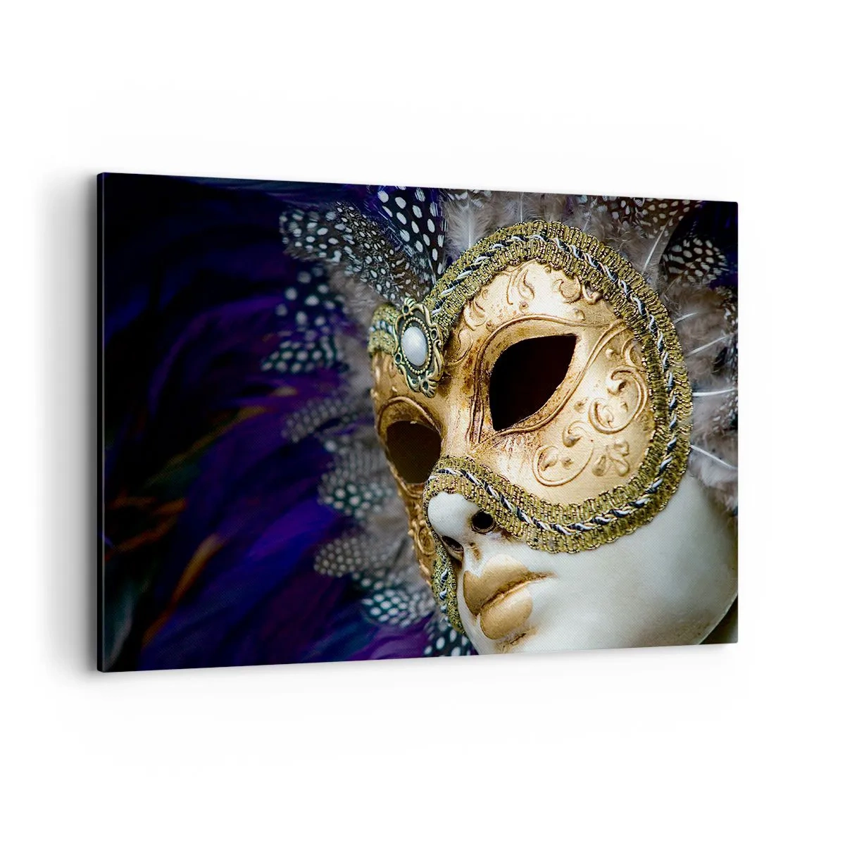 Canvas picture - Venetian Portrait In Gold - 100x70 cm