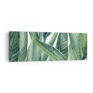 Canvas picture - Only Green Itself - 90x30 cm