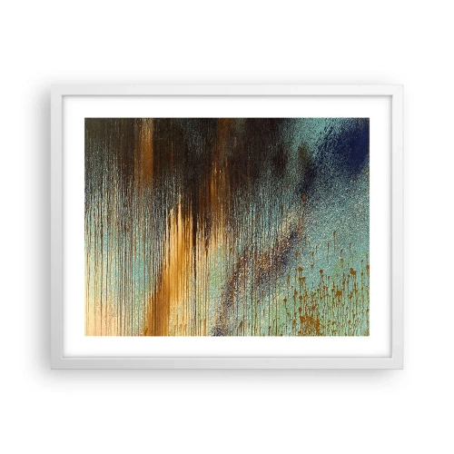 Poster in white frmae - Non-accidental Colourful Composition - 50x40 cm