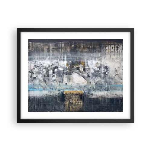 Poster in black frame - Icy Path - 50x40 cm