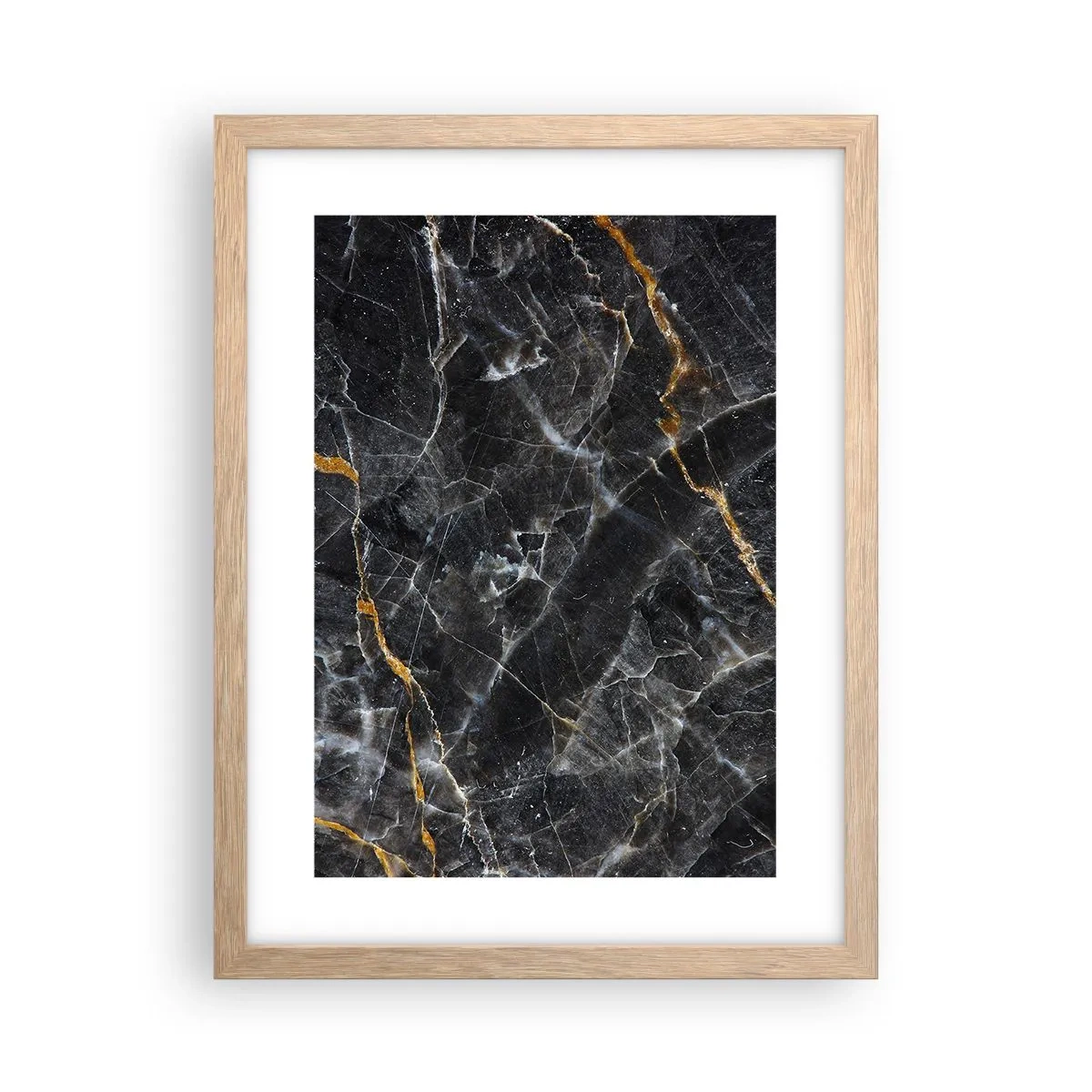 Poster in light oak frame - Interior Life of a Stone - 30x40 cm