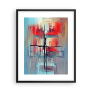 Poster in black frame - Landscape in a foreign Dimension - 40x50 cm