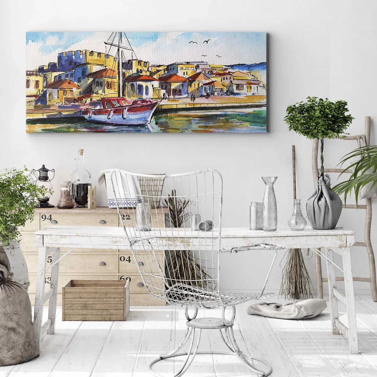 Canvas picture - Rainbow Afternoon - 160x50 cm