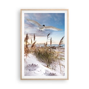 Poster in light oak frame - Wind from the Sea - 61x91 cm