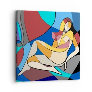 Canvas picture - Cubist Nude - 30x30 cm