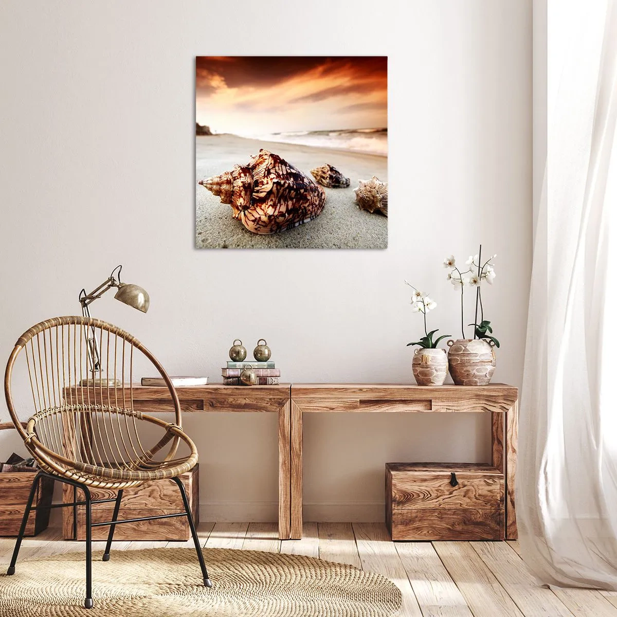 Canvas picture - Expelled by Waves - 30x30 cm