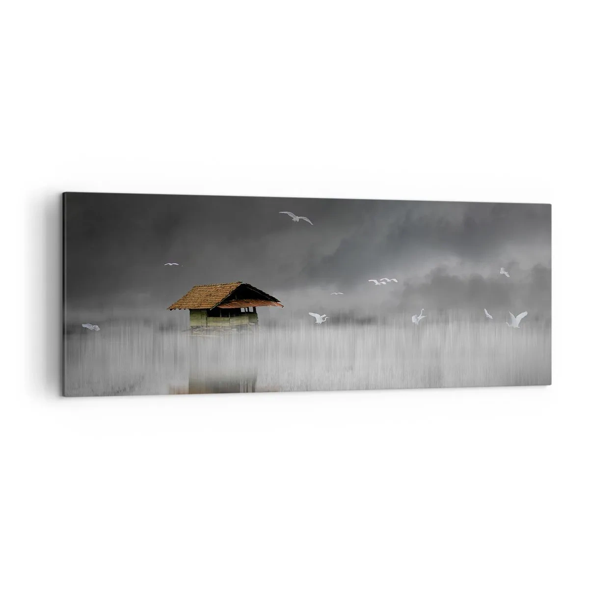 Canvas picture - Shelter from the Rain - 140x50 cm