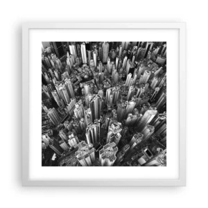 Poster in white frmae - Higher and Higher - 40x40 cm