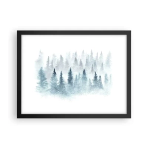 Poster in black frame - Wrapped up in a Fog - 40x30 cm