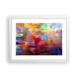Poster in white frmae - Looking inside the Rainbow - 40x30 cm