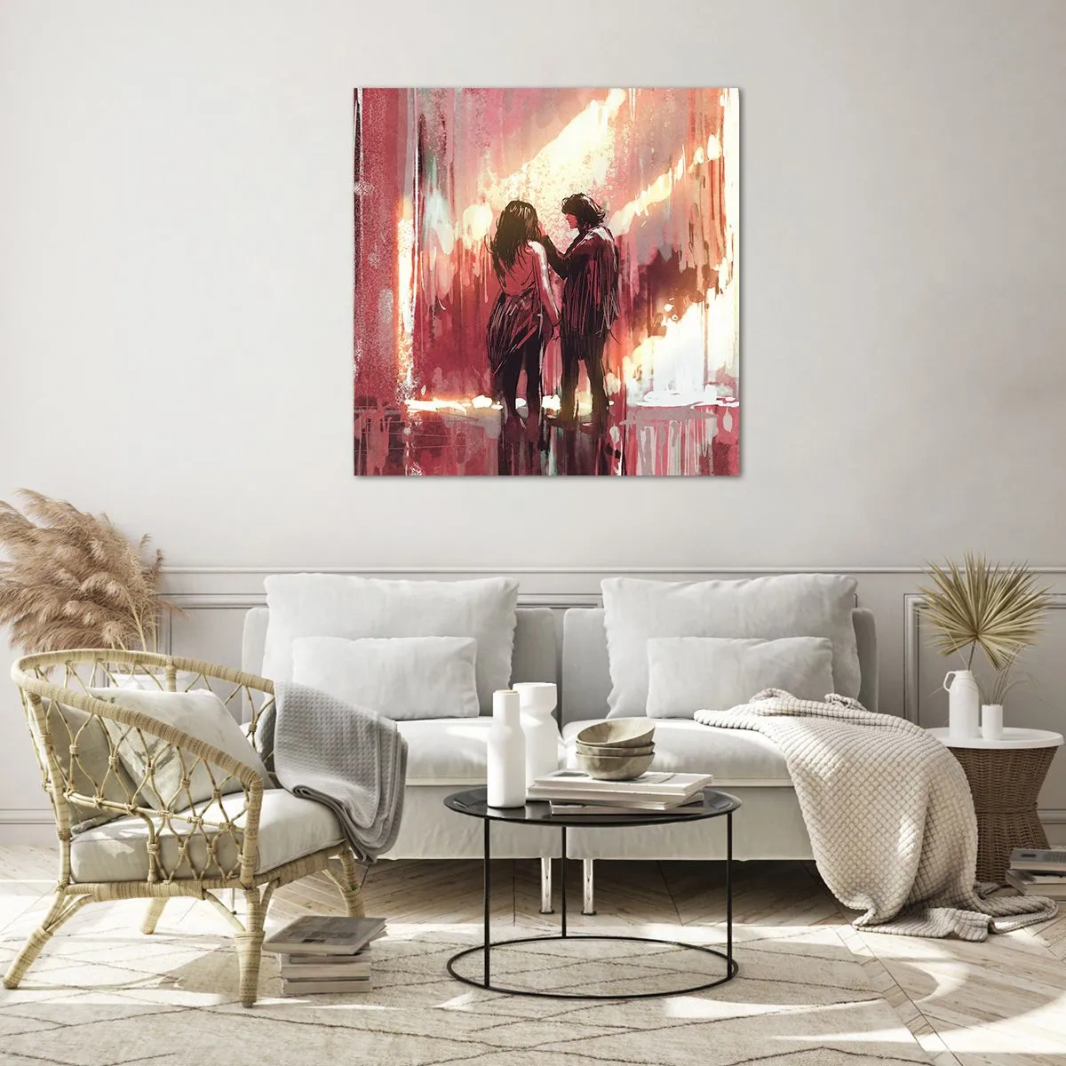 Glass picture - Eternal Spectacle of Love - 40x40 cm