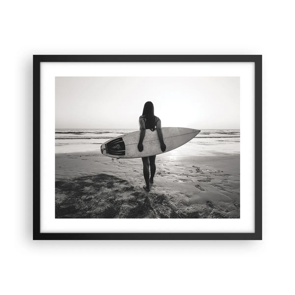 Poster in black frame - Daughter of Sea Wave - 50x40 cm