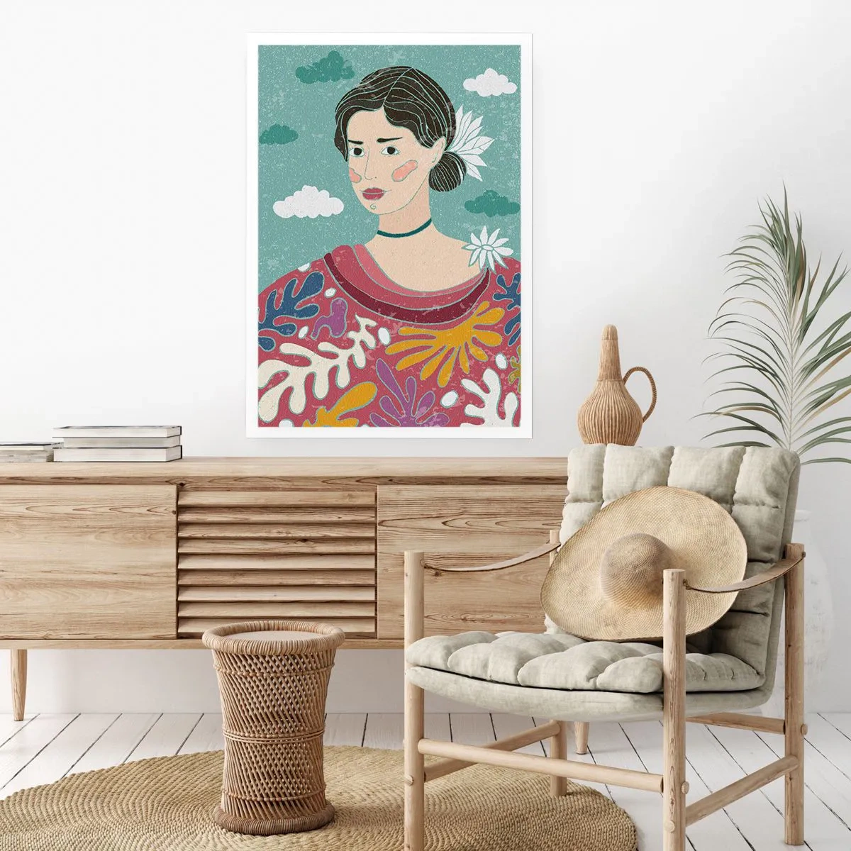 Poster - With a Melancholic Look - 40x50 cm