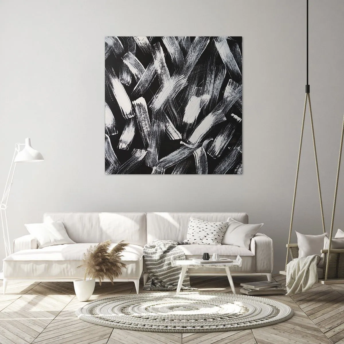 Canvas picture - Abstract in Industrial Spirit - 50x50 cm