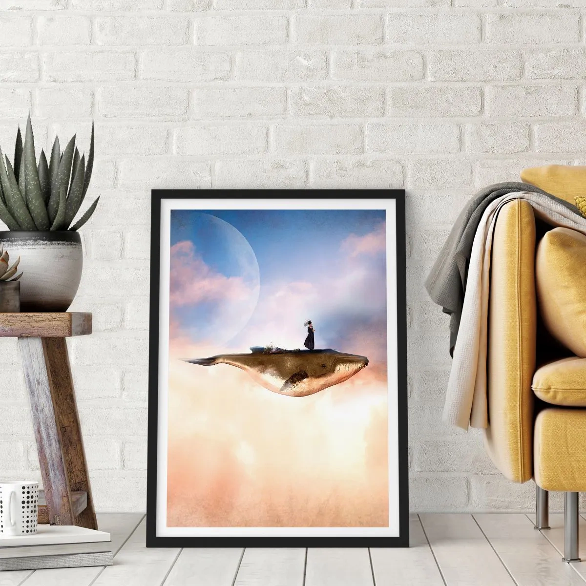 Poster in black frame - Surreal Journey - 30x40 cm