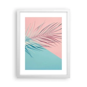 Poster in white frmae - Tropical impression - 30x40 cm