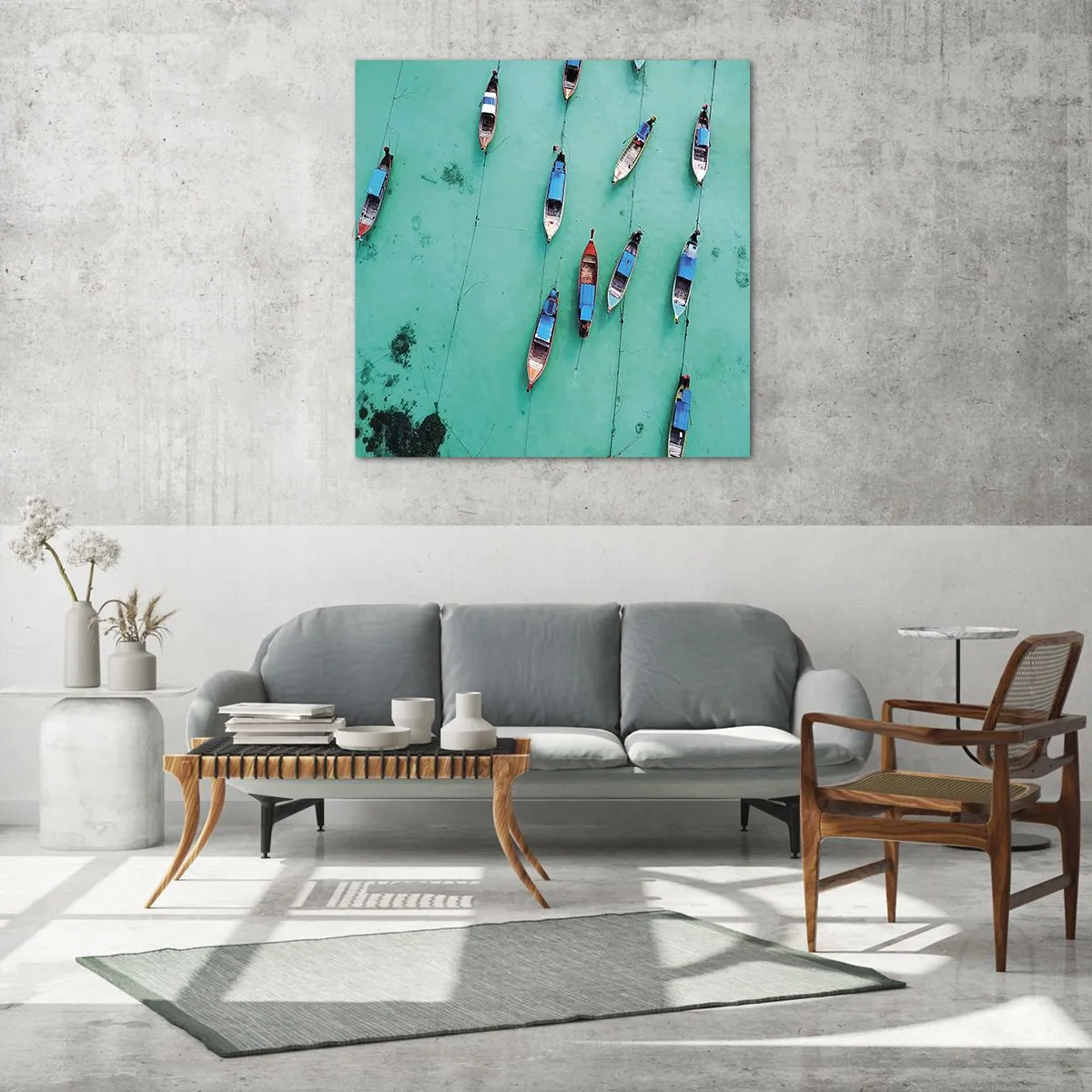 Glass picture - In Joyful Expectation - 50x50 cm