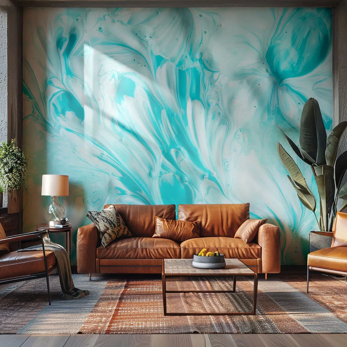 Photo Wallpaper Premium Canvas - Together Forever - Abstraction, Piece, Boho - 450x315 cm