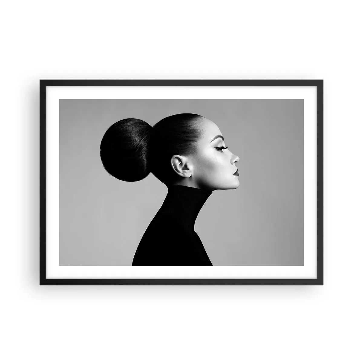 Poster in black frame - Modern Nefretete - 70x50 cm