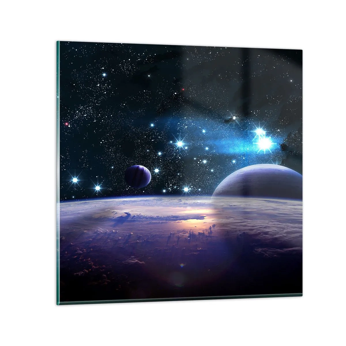 Glass picture - Still Alone? - 70x70 cm