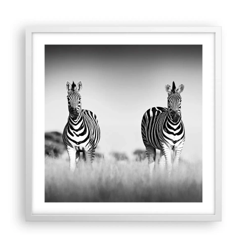 Poster in white frmae - After All the World is Black and White - 50x50 cm