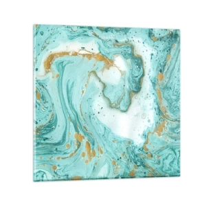 Glass picture - Under the Great Wave of the Edo Period - 50x50 cm