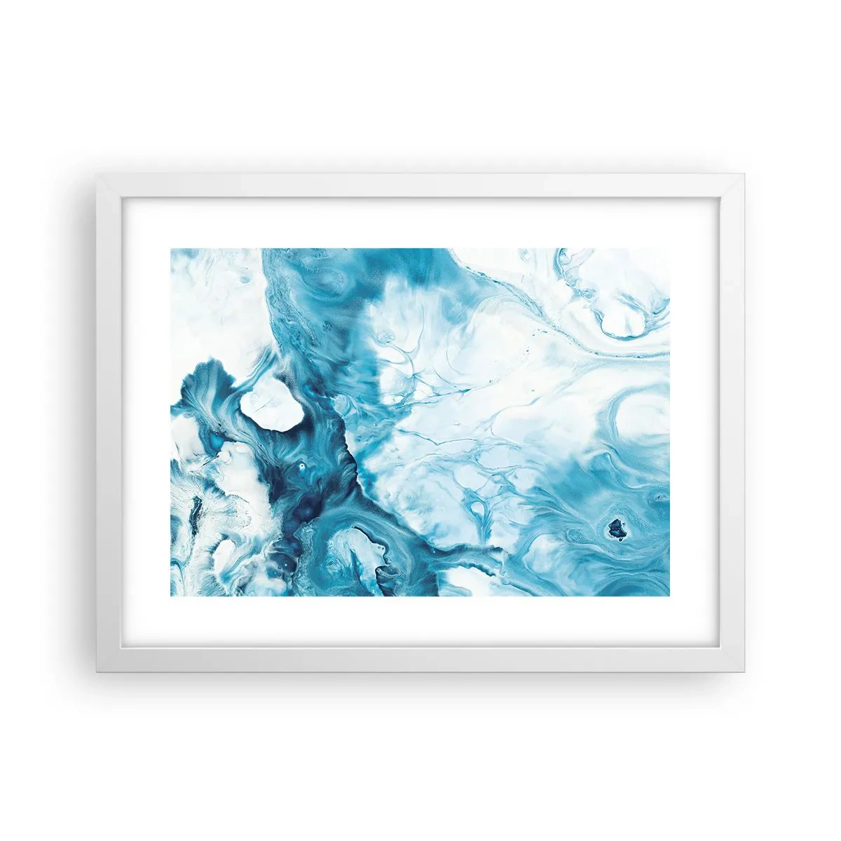 Poster in white frmae - Concert of Blue - 40x30 cm