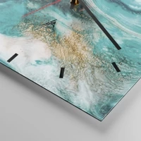 Clock face with lines