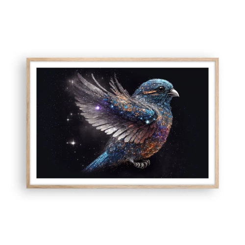 Poster in light oak frame - Diamond Sparrow - 91x61 cm