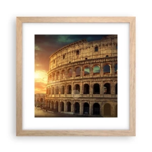 Poster in light oak frame - Colossal Impression - 30x30 cm