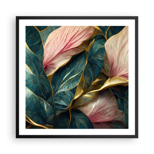 Poster in black frame - Natural Elegance and Style - 60x60 cm
