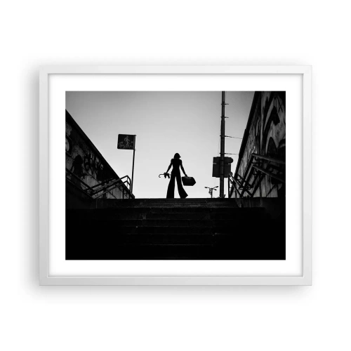 Poster in white frmae - City Wander - 50x40 cm