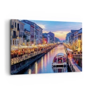 Canvas picture - Evening of Light and Fun - 100x70 cm