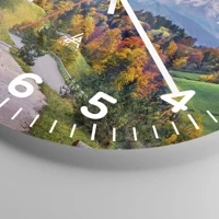 Clock face with numbers