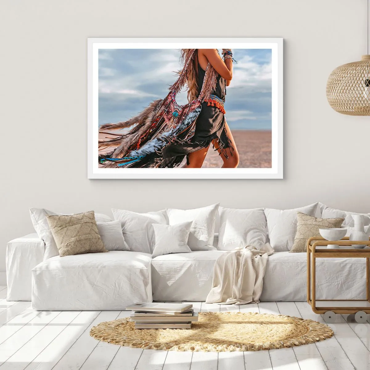 Poster in white frmae - Shaman's Girl - 40x30 cm