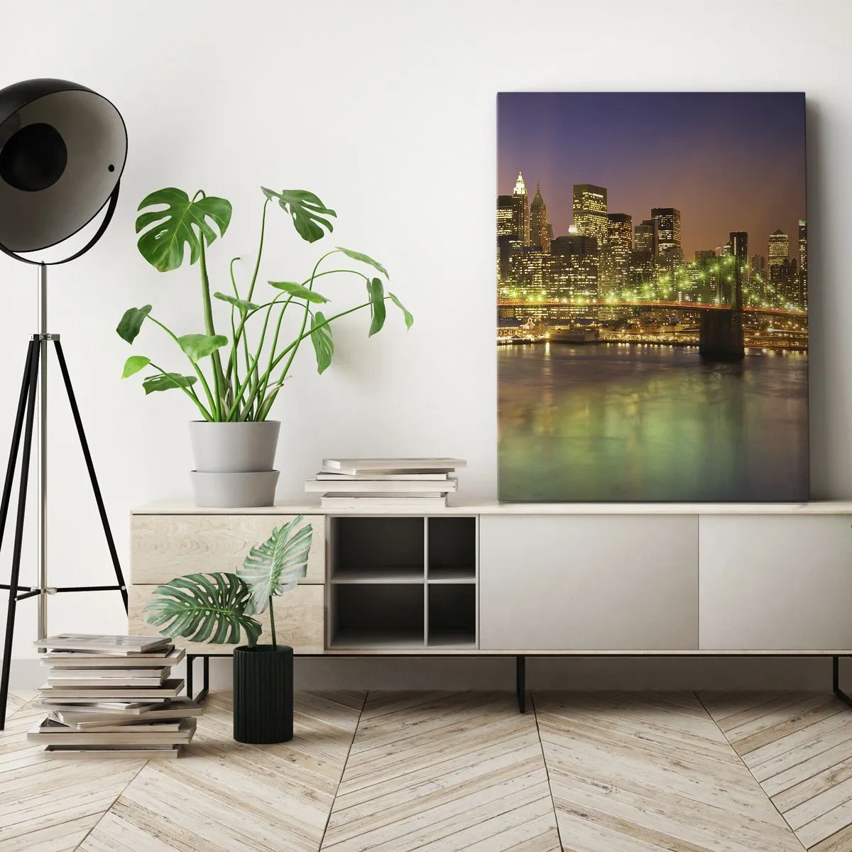 Canvas picture - Here Light is Always on - 45x80 cm