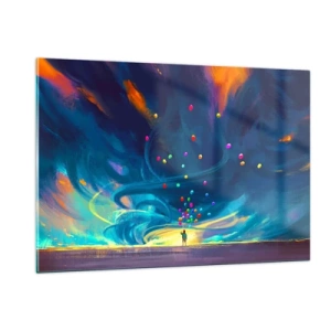 Glass picture - On Blue Wind - 120x80 cm