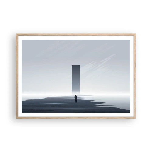 Poster in light oak frame - Opportunity or Threat? - 100x70 cm