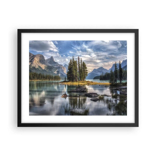 Poster in black frame - By Big and Clear Waters - 50x40 cm
